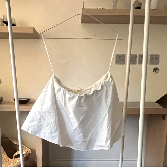 White Babaton strapless peplum tube blouse - Picture 1 of 2